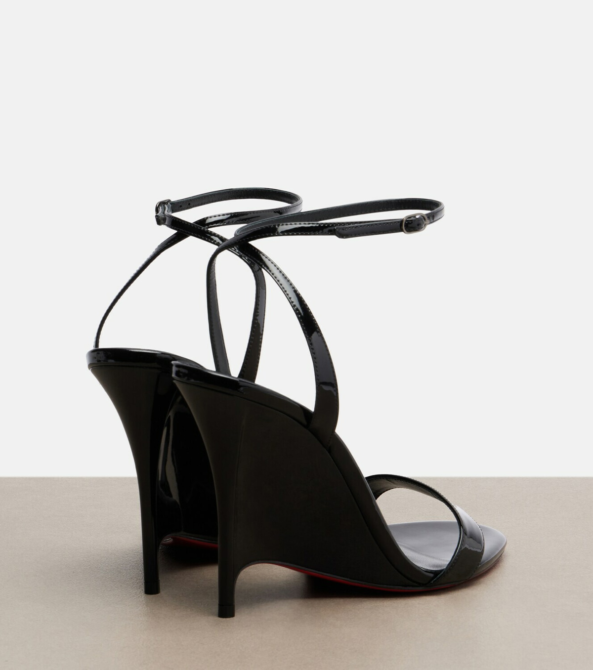 Christian Louboutin Miss Z patent leather wedge sandals