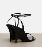 Christian Louboutin Miss Z patent leather wedge sandals