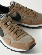 Nike - Air Pegasus 83 Premium Suede and Leather-Trimmed Mesh Sneakers - Brown