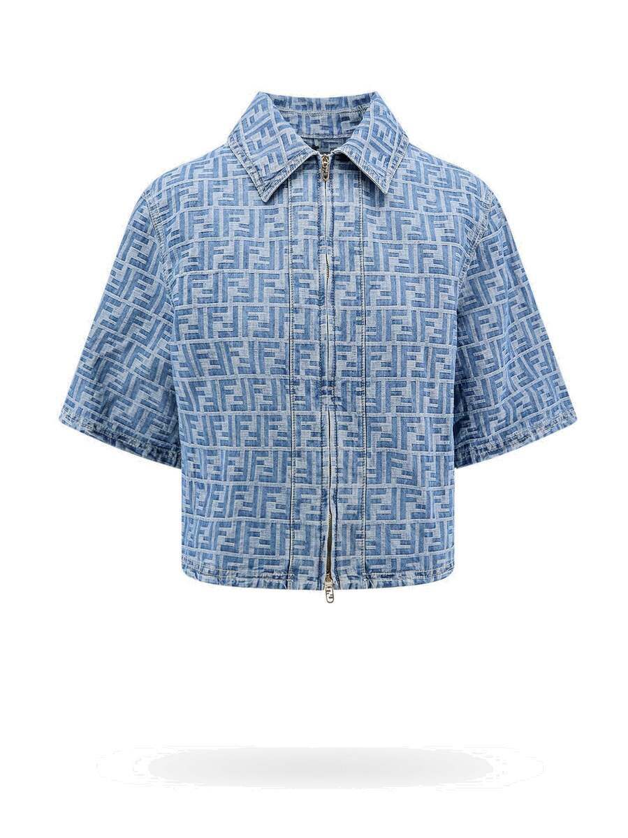 Fendi Shirt Blue Womens Fendi