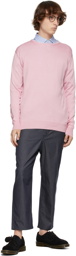 Junya Watanabe Pink Silk Jersey Thin Sweater