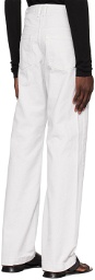 LOW CLASSIC Off-White Five-Pocket Jeans