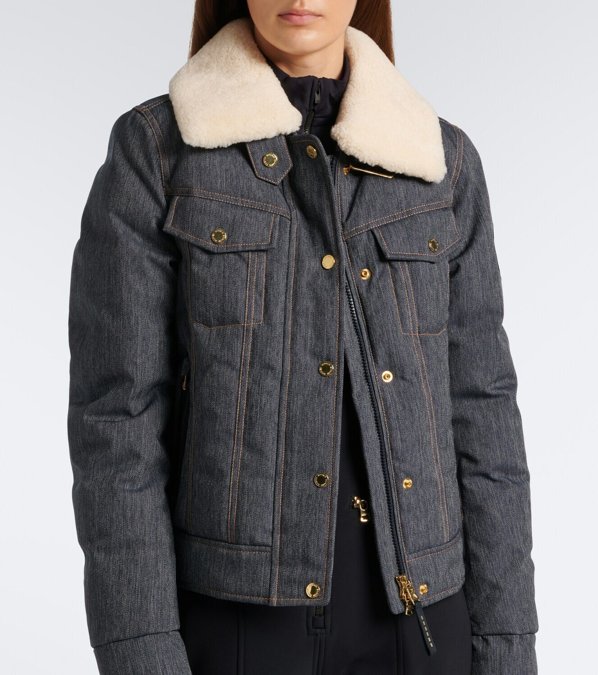 Bogner Dena denim down ski jacket