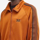 Needles Men's Poly Smooth Track Jacket in Rust