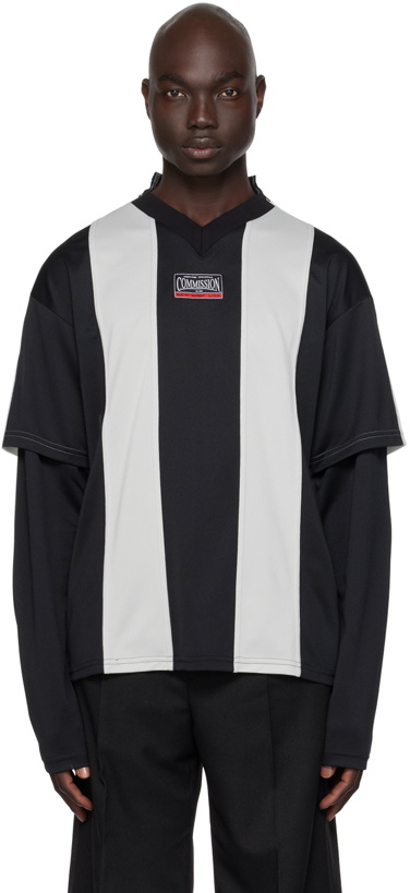 Photo: Commission Black & Gray Layered Long Sleeve T-Shirt