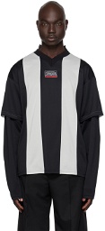 Commission Black & Gray Layered Long Sleeve T-Shirt