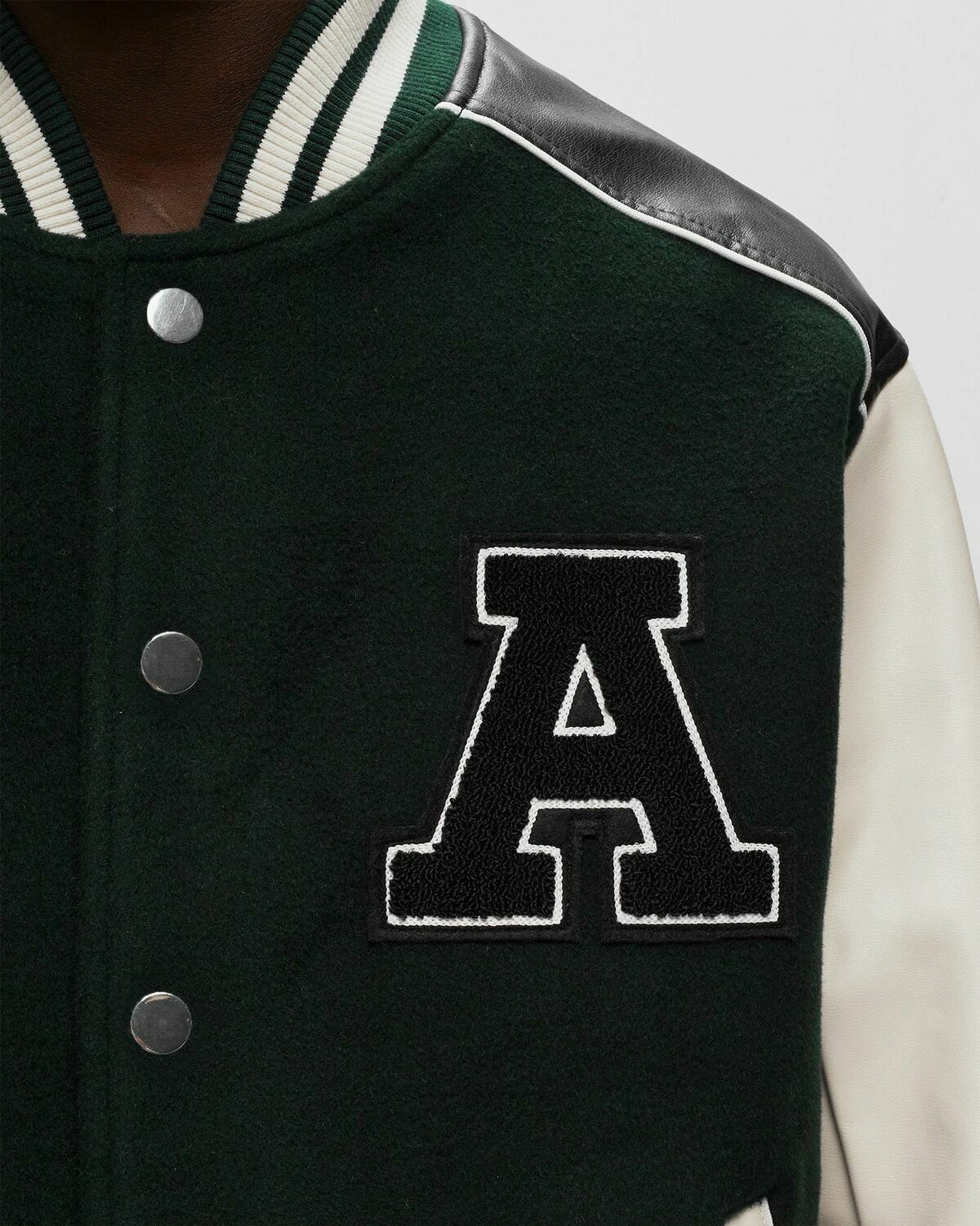 Axel Arigato Ivy Varsity Jacket Green White Mens College Jackets