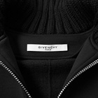 Givenchy Leather Logo Patch Zip Hoody