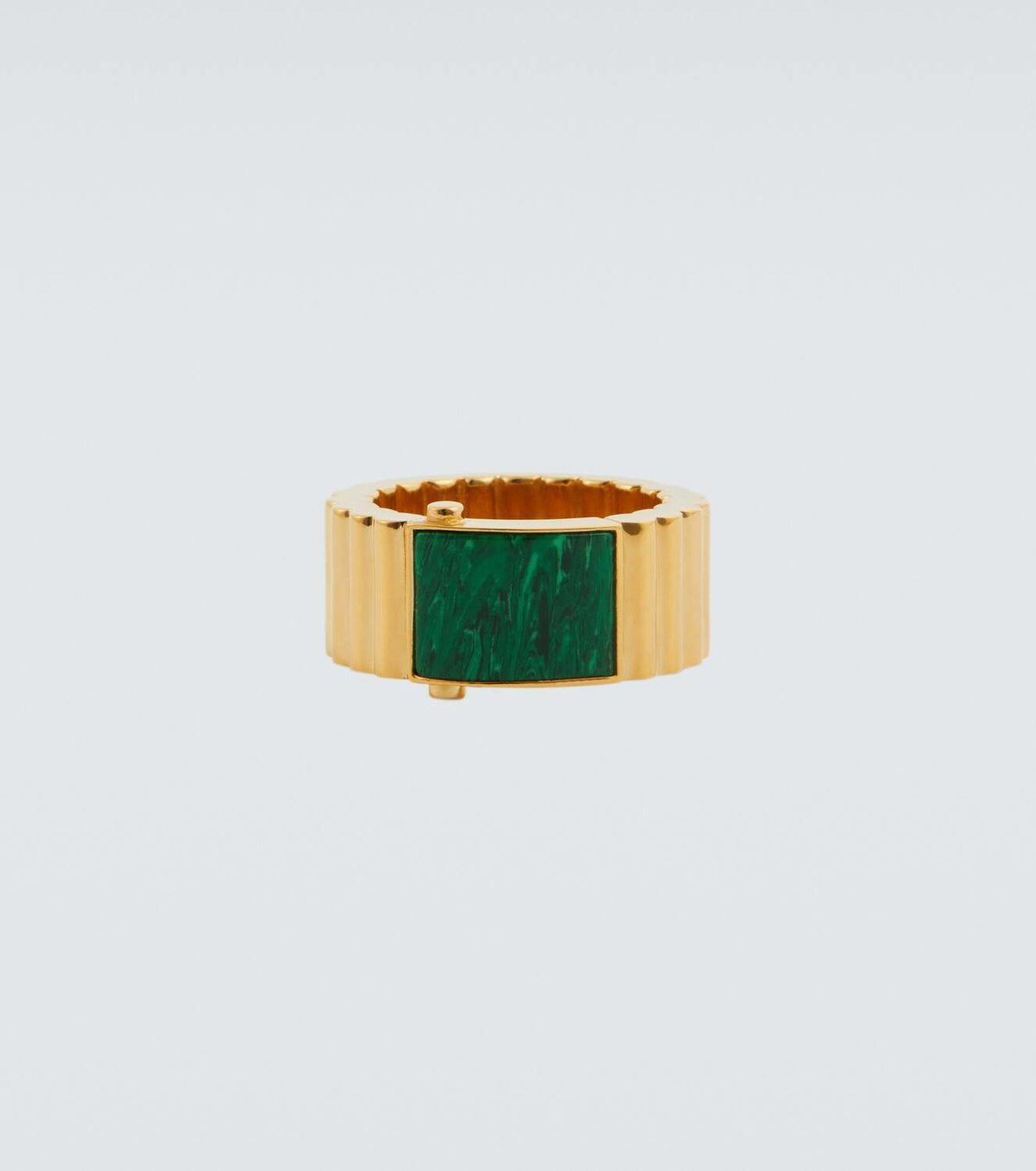 Bottega Veneta 18kt gold-plated sterling silver and