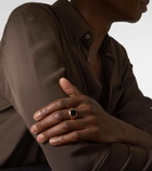 David Yurman Streamline® 18kt gold ring with onyx