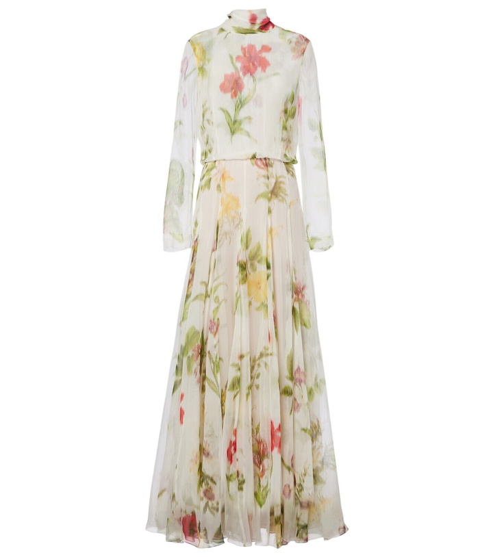 Photo: Oscar de la Renta Floral silk chiffon gown
