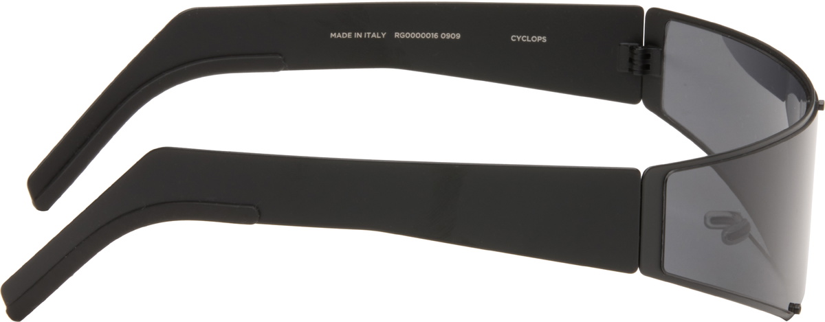 Rick Owens Black Cyclops Sunglasses