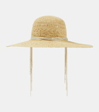 Maison Michel Blanche raffia sun hat