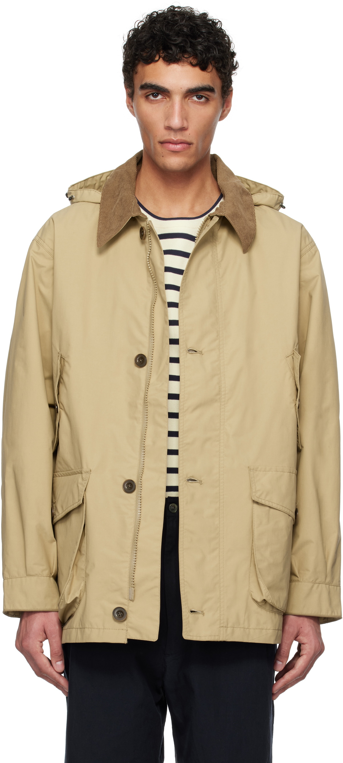 nanamica Beige 2L PERTEX UNLIMITED Field Jacket Nanamica