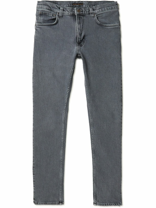 Photo: Nudie Jeans - Lean Dean Slim-Fit Organic Jeans - Gray