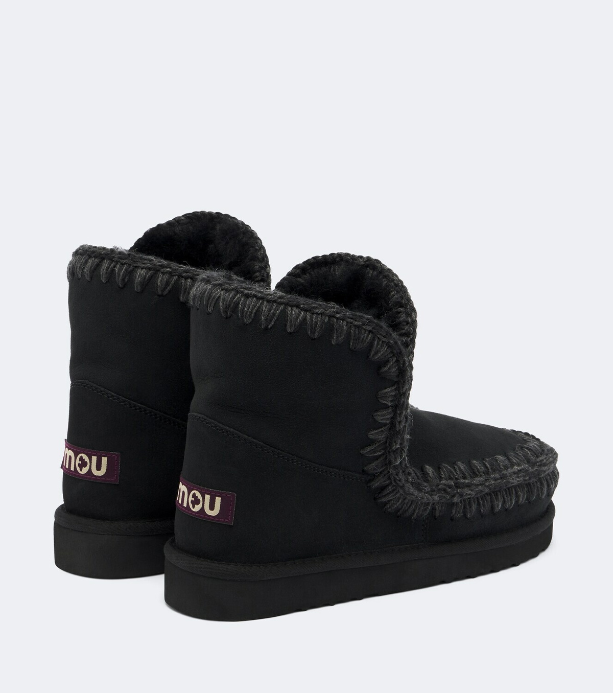 Mou 18 shearling-lined suede ankle boots
