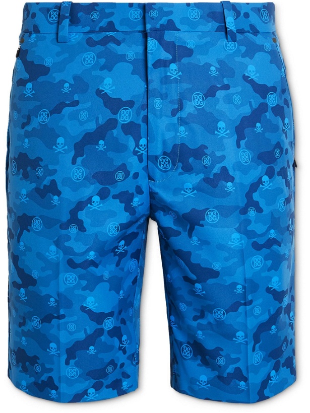 Photo: G/FORE - Icon Camouflage-Print Tech-Twill Golf Shorts - Blue