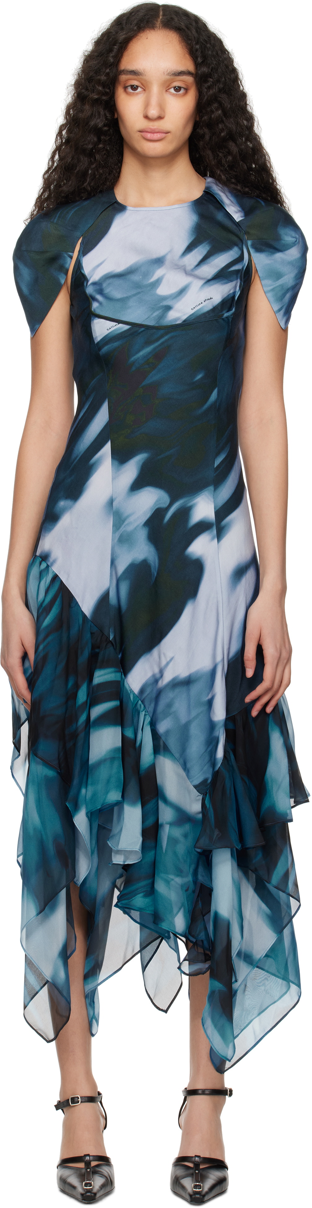 Collina Strada Blue Hillary Maxi Dress