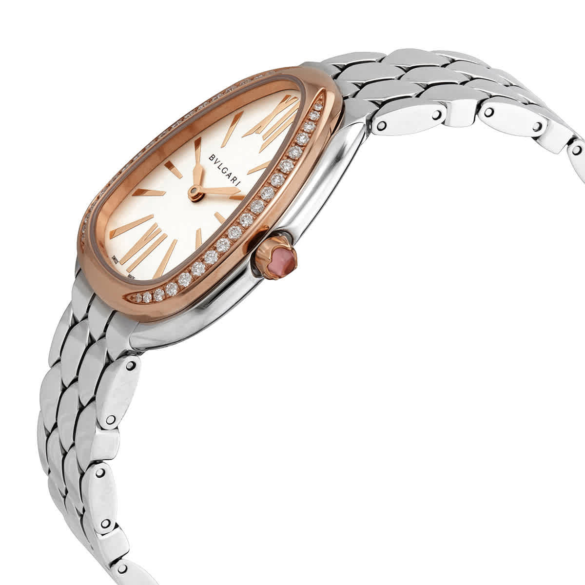 Bvlgari Serpenti Seduttori Quartz White Dial Ladies Watch 103143 Bvlgari