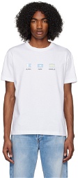 A.P.C. White Evan Nautical T-Shirt