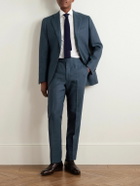 J. Mueser - Waverly Slim-Fit Straight-Leg Linen Suit Trousers - Blue