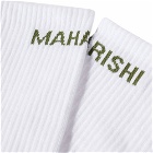Maharishi Men's Miltype Dragon Sock - 3 Pack in White
