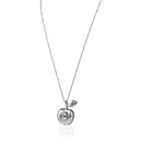 Marc Jacobs Quartz Silver Dial The Bauble Apple Pendant Ladies Necklace Watch MJ0120179307