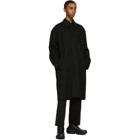 Valentino Black Double Cashmere VLTN Pea Coat