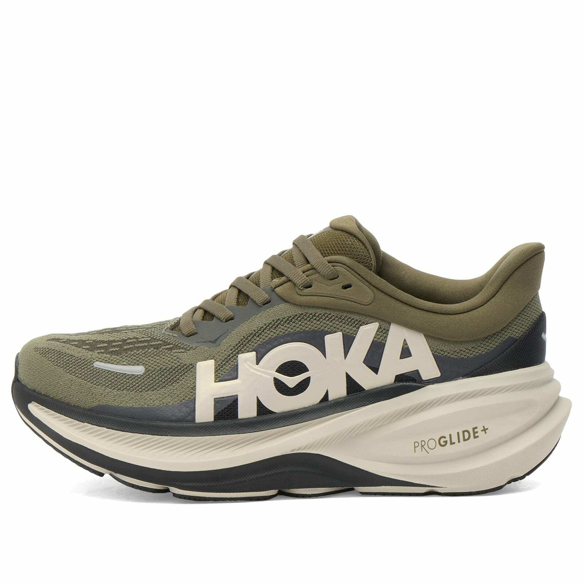 Hoka One One Women's Clifton Pro Sneaker in Antique Olive/River Rock Grey