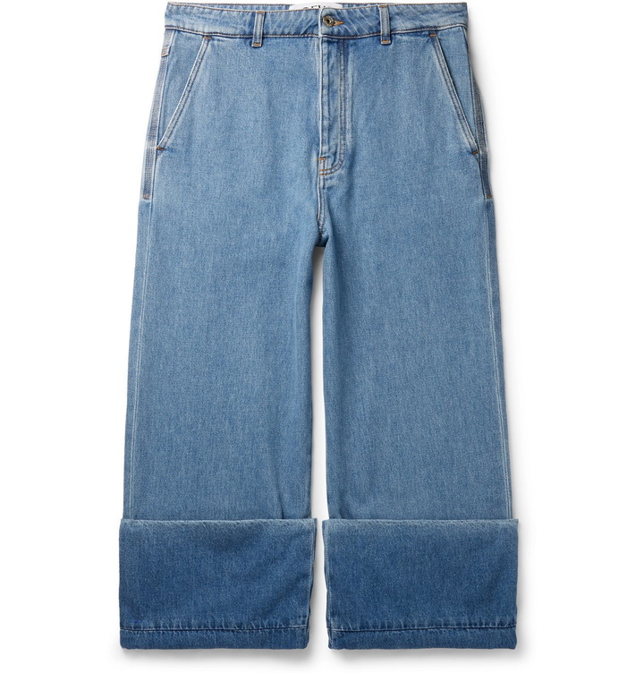 Photo: LOEWE - Fisherman Cropped Wide-Leg Jeans - Blue