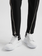 Alexander McQueen - Court Exaggerated-Sole Leather Sneakers - White