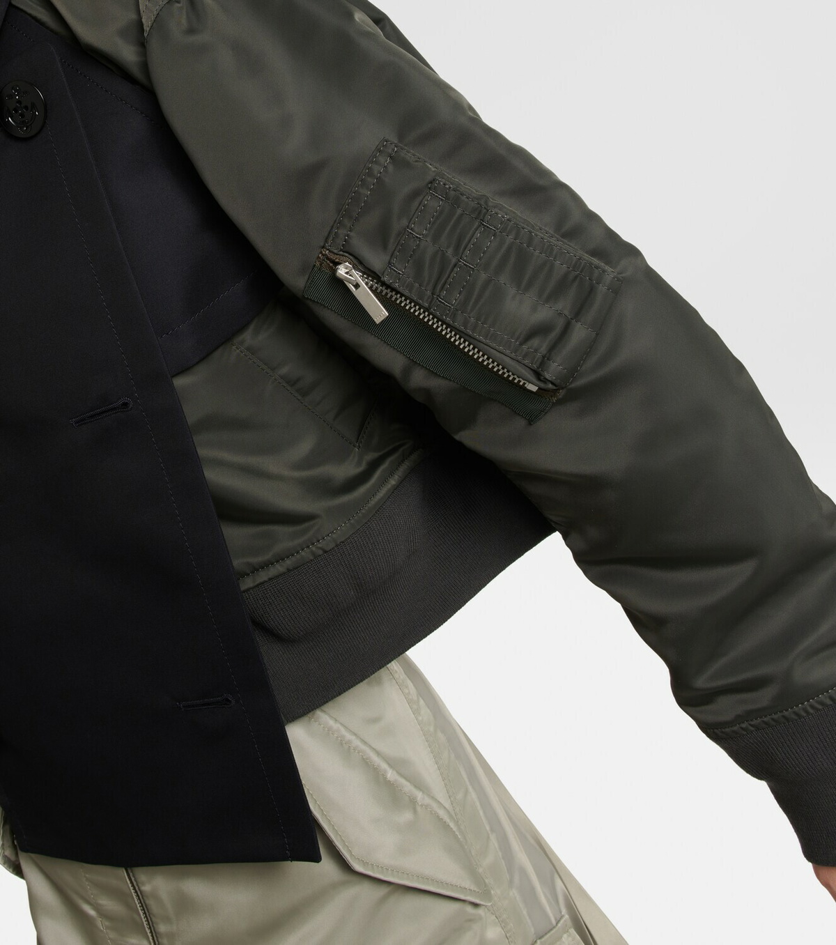 Sacai - Hybrid bomber jacket Sacai Sacai - Hybrid bomber jacket Sacai