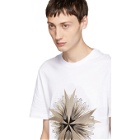 Neil Barrett White Cross Floral Golden Aura T-Shirt