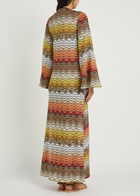 Missoni Zigzag Metallic-knit Maxi Cover-up Dress Black