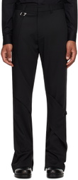 HELIOT EMIL Black Integrated Tailored Trousers
