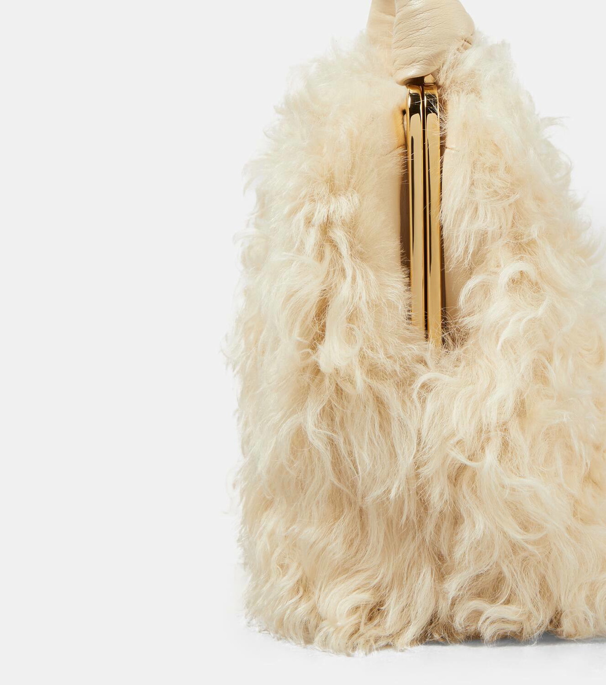 Jil Sander Goji Square Small shearling tote bag Jil Sander