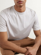 Loro Piana - Silk and Cotton-Blend Jersey T-Shirt - Gray