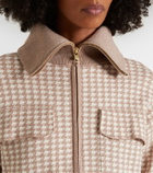 Varley Ablett houndstooth jacquard jacket