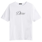 Dime Men's Cursive Smashed T-Shirt in White