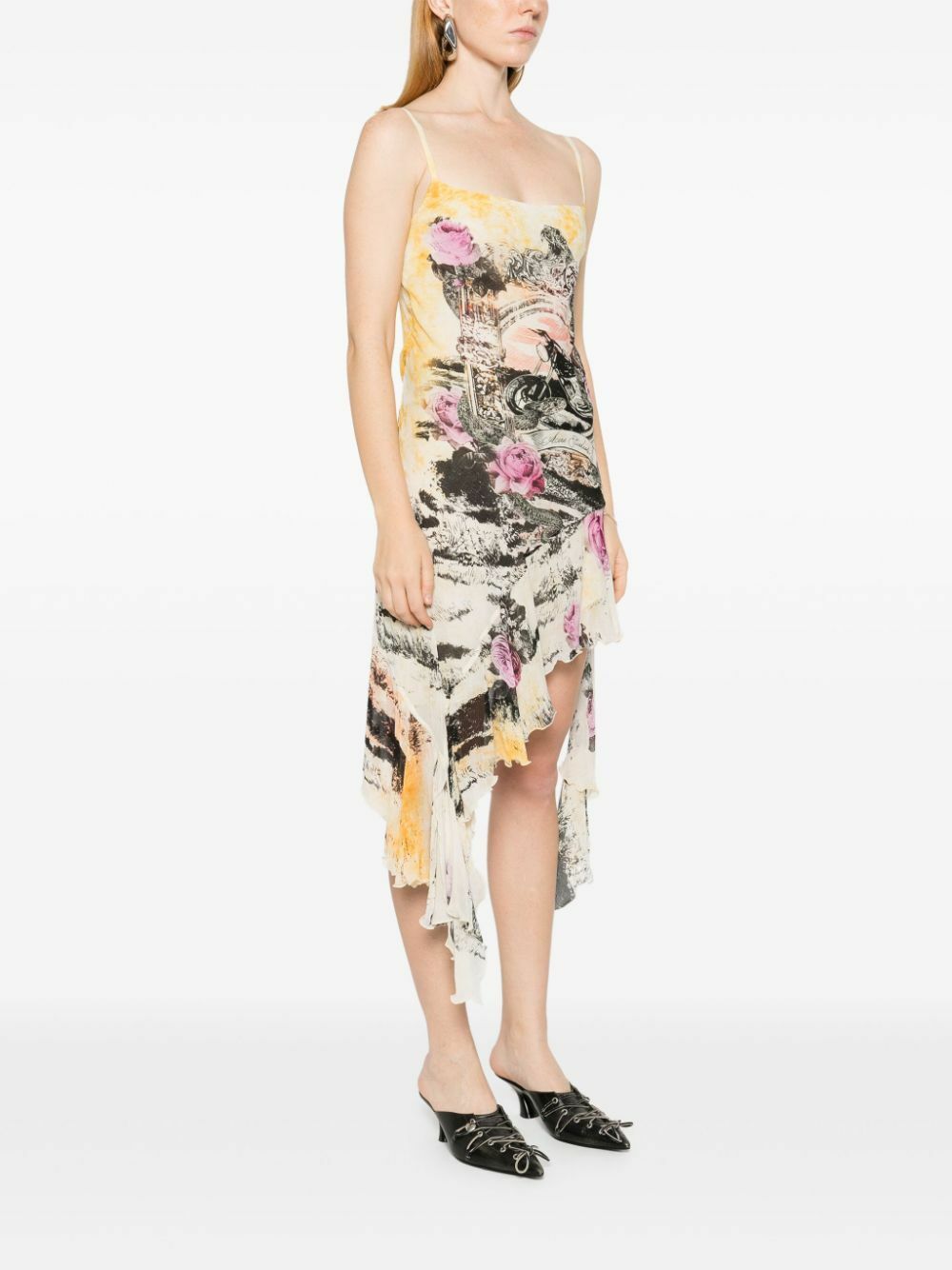 Acne Studios Printed Crepe Mini Dress Acne Studios