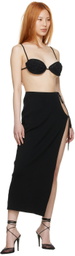 Magda Butrym Black Cotton Bra
