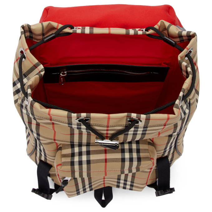 Burberry Beige Nylon Rocky Backpack Burberry