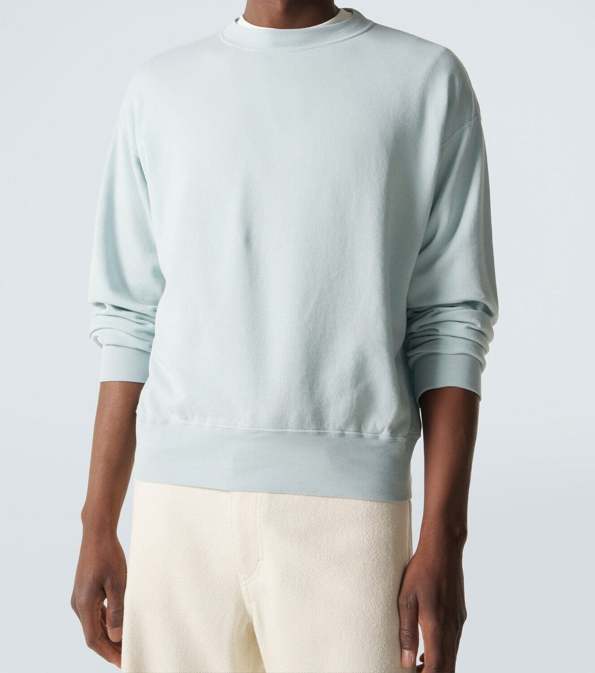 Auralee Cotton, wool and silk sweatshirt
