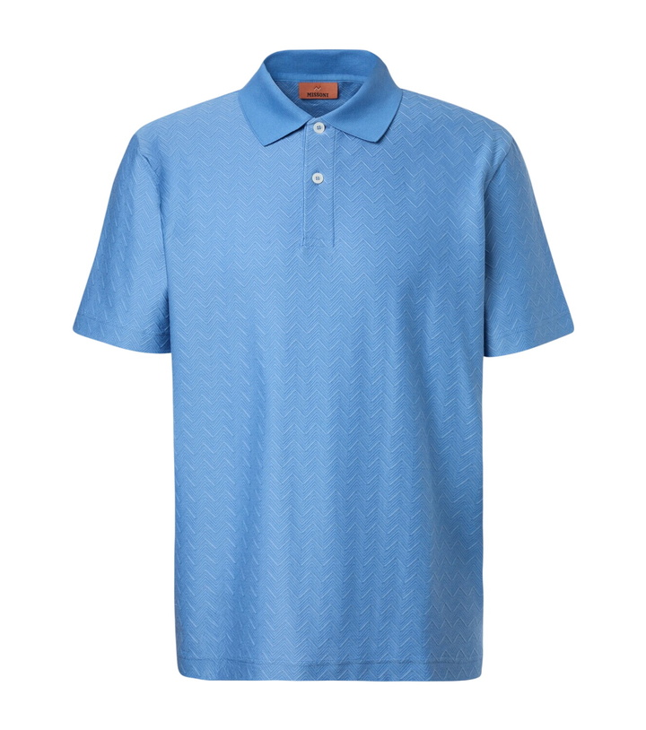 Photo: Missoni Zigzag cotton polo shirt