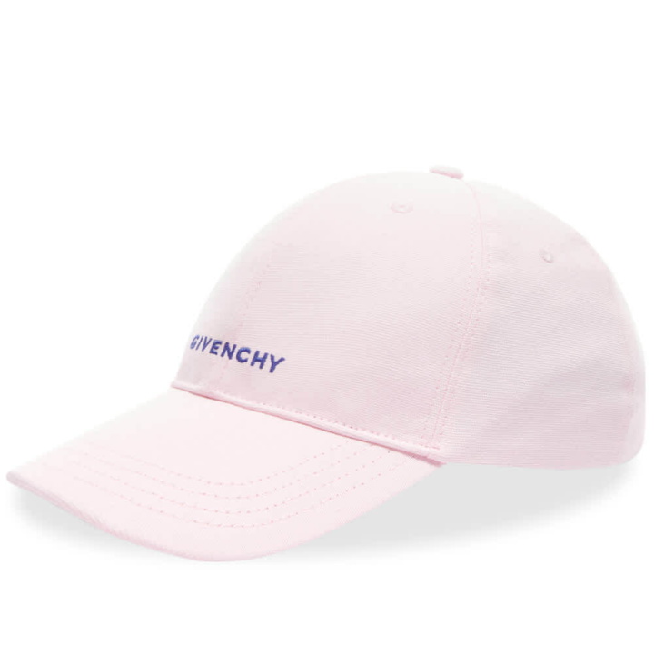 Photo: Givenchy Men's Embroidered Logo Cap in Blossom Pink