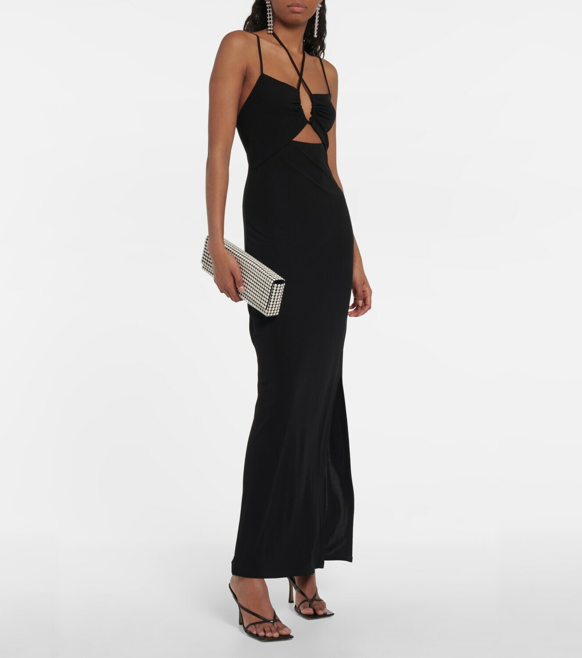 chinese dress ladies IVORY FRAME MAXI DRESS | CULT MIA
