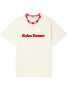 Wales Bonner - Logo-Embroidered Printed Organic Cotton-Jersey T-Shirt - White