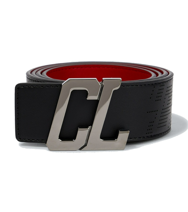 Photo: Christian Louboutin - Happy Rui CL logo leather belt