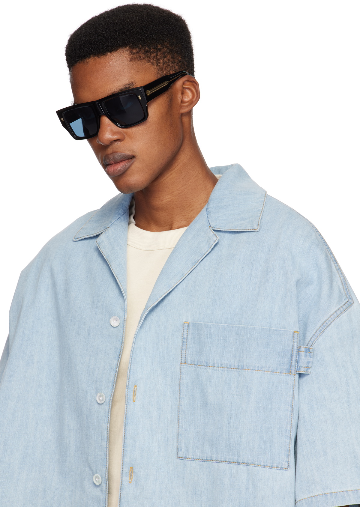 Cutler and Gross サングラス ブラック Sunspel x Cutler and Gross