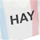 HAY Recycled Candy Stripe Wash Bag - Small in Multi